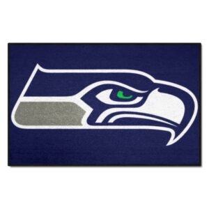 fanmats 28815 seattle seahawks starter mat accent rug - 19in. x 30in. | sports fan home decor rug and tailgating mat - seahawks primary logo
