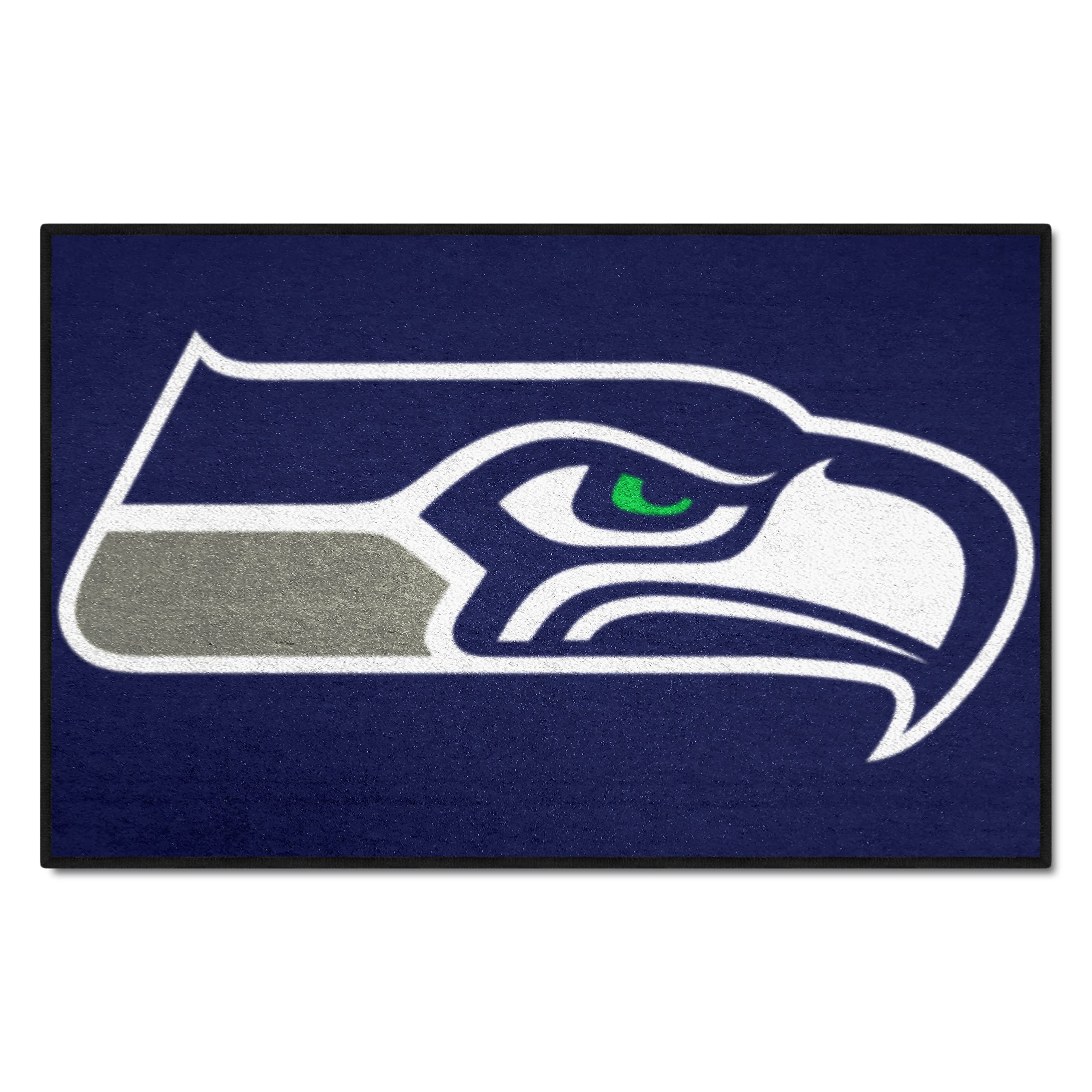 FANMATS 28815 Seattle Seahawks Starter Mat Accent Rug - 19in. x 30in. | Sports Fan Home Decor Rug and Tailgating Mat - Seahawks Primary Logo