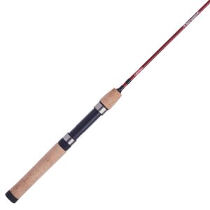 Berkley 5’ Cherrywood HD Spinning Rod, One Piece Spinning Rod, 1-4lb Line Rating, Ultra Light Rod Power, Fast Action, 1/32-1/8 oz. Lure Rating,Red