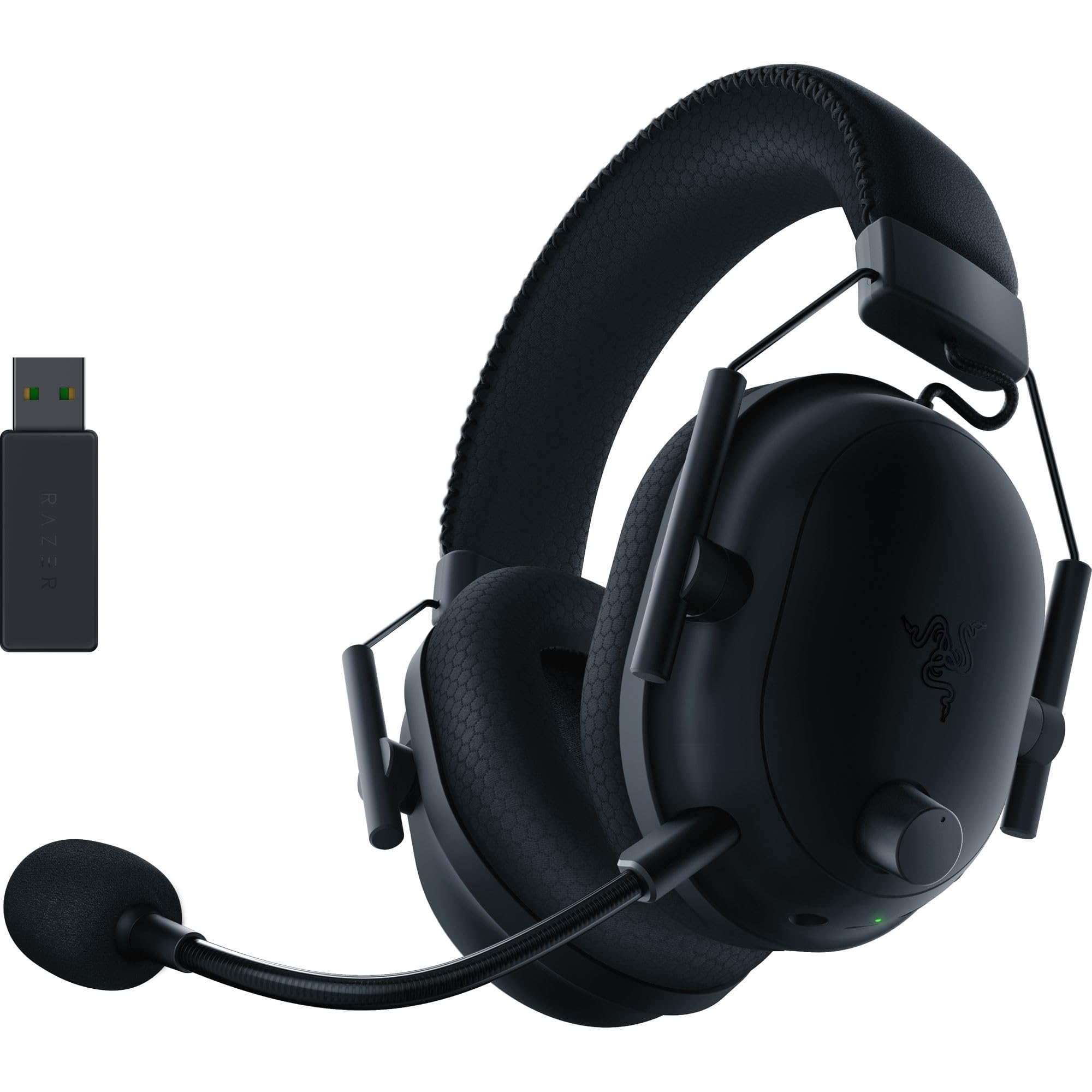 Razer Blackshark V2 Pro - Wireless Premium Esports Headset (Triforce 50mm Drivers, HyperClear Supercardioid Mic, Advanced Passive Noise Cancellation, Memory Foam Ear Cushion) Black