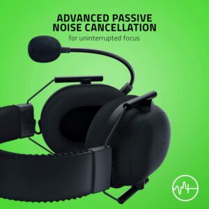 Razer Blackshark V2 Pro - Wireless Premium Esports Headset (Triforce 50mm Drivers, HyperClear Supercardioid Mic, Advanced Passive Noise Cancellation, Memory Foam Ear Cushion) Black