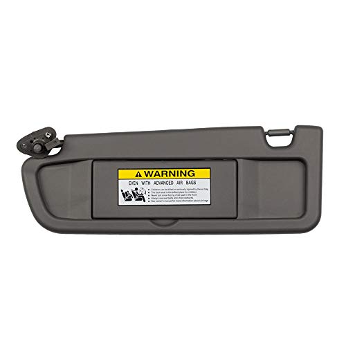 Dasbecan Atlas Gray Left Driver Side Sun Visor Compatible with Honda Civic 2006-2011 Replaces# 83280-SNA-A01ZA 83280-SNA-A01Z