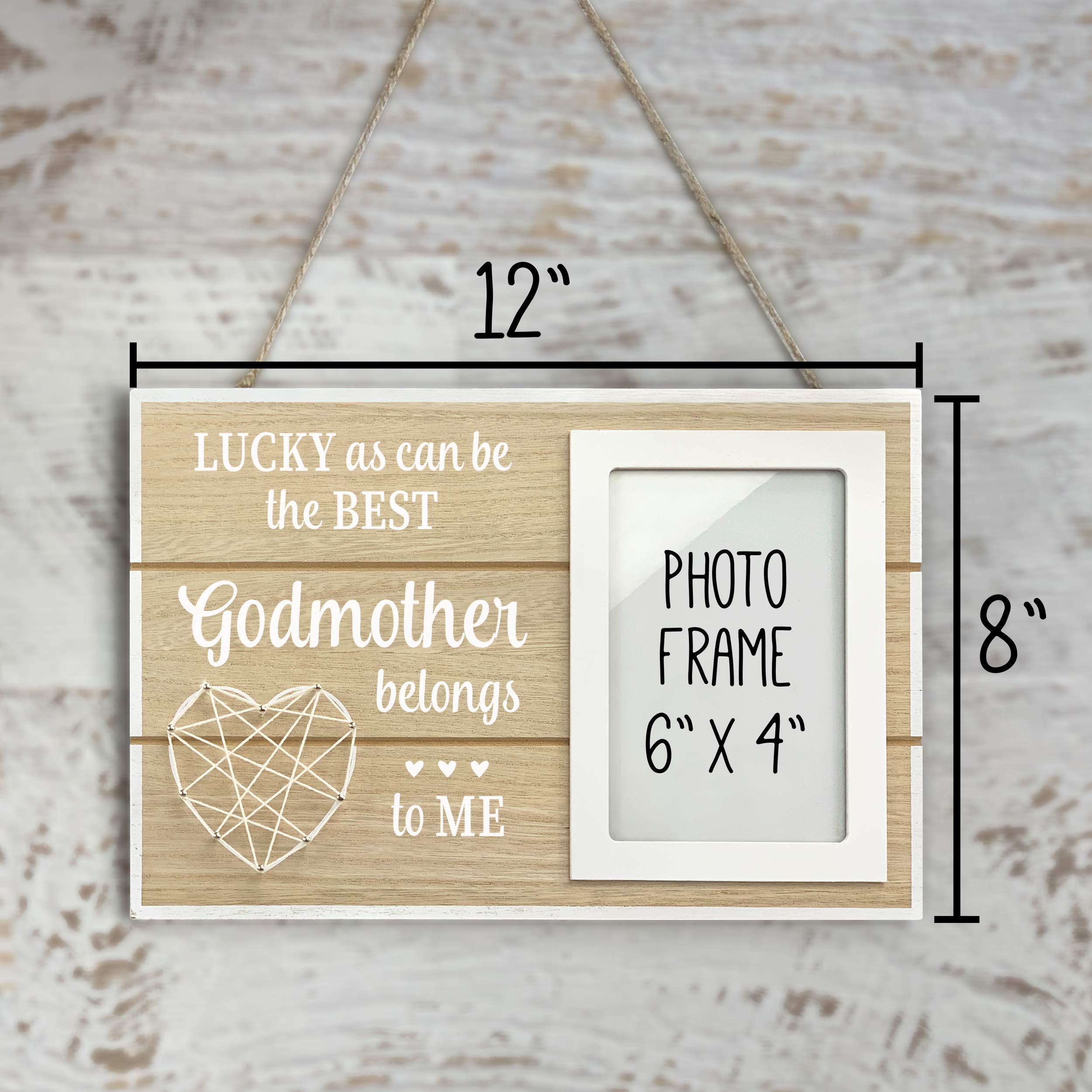 GIFTAGIRL Godmother Gifts from Godchild Picture Frame - Beautifully Worded Photo Frame Appreciation Gift from Family is an Ideal Godparent Gifts from godchild, and Arrives Beautifully Gift Boxed…