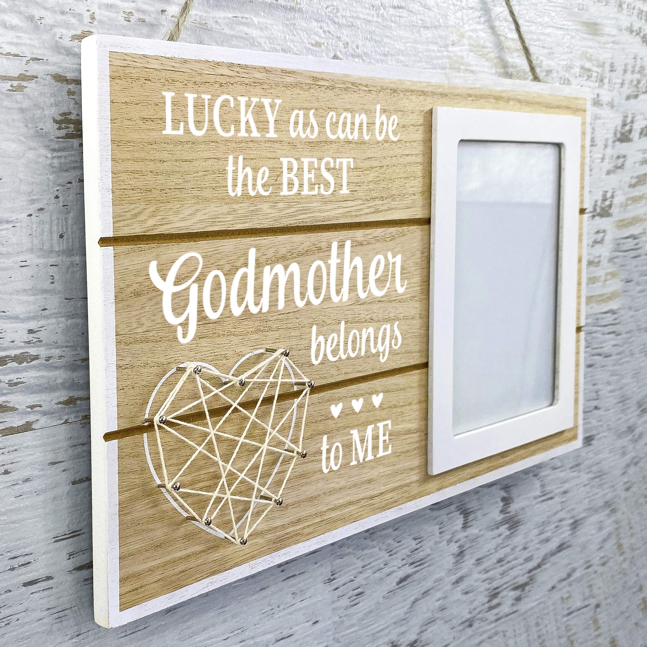 GIFTAGIRL Godmother Gifts from Godchild Picture Frame - Beautifully Worded Photo Frame Appreciation Gift from Family is an Ideal Godparent Gifts from godchild, and Arrives Beautifully Gift Boxed…