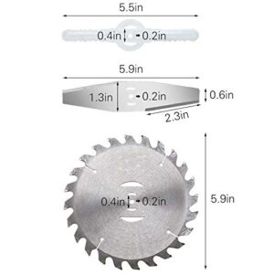 MOCOHANA5 Pack Grass Trimmer Blade Heads Replacements Lawn Mower Brush Cutter Blades Weed Wacker Eater Blade Heads 24 Teeth Blade & Stainless Steel Blade & 3pcs Plastic Blades