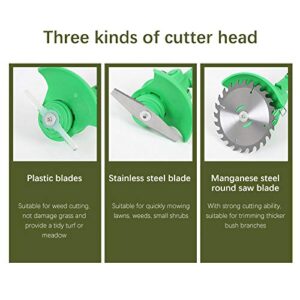 MOCOHANA5 Pack Grass Trimmer Blade Heads Replacements Lawn Mower Brush Cutter Blades Weed Wacker Eater Blade Heads 24 Teeth Blade & Stainless Steel Blade & 3pcs Plastic Blades