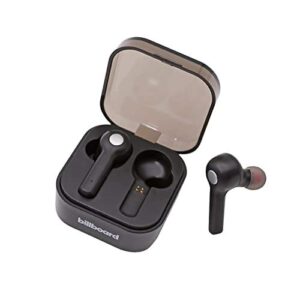 billboard bluetooth 5.0 true wireless stereo earbuds with charging case, black (bb2693)
