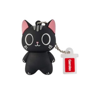 garrulax usb flash drive, 8gb / 16gb / 32gb / 64gb usb2.0 cute shape usb memory stick date storage pendrive thumb drives gift(64gb,big eye cat)