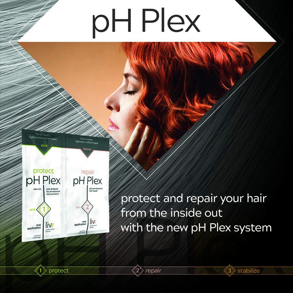 pH Plex 1 protect & 2 repair - Hair Care Set for Protection & Repair with Color, Decoloration and Bleach | Repairs damaged hair | For all hair types and professional results at home