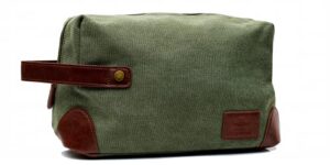 vetelli vintage canvas toiletry bags, travel in style, waterproof canvas dopp kits, durable (marco)