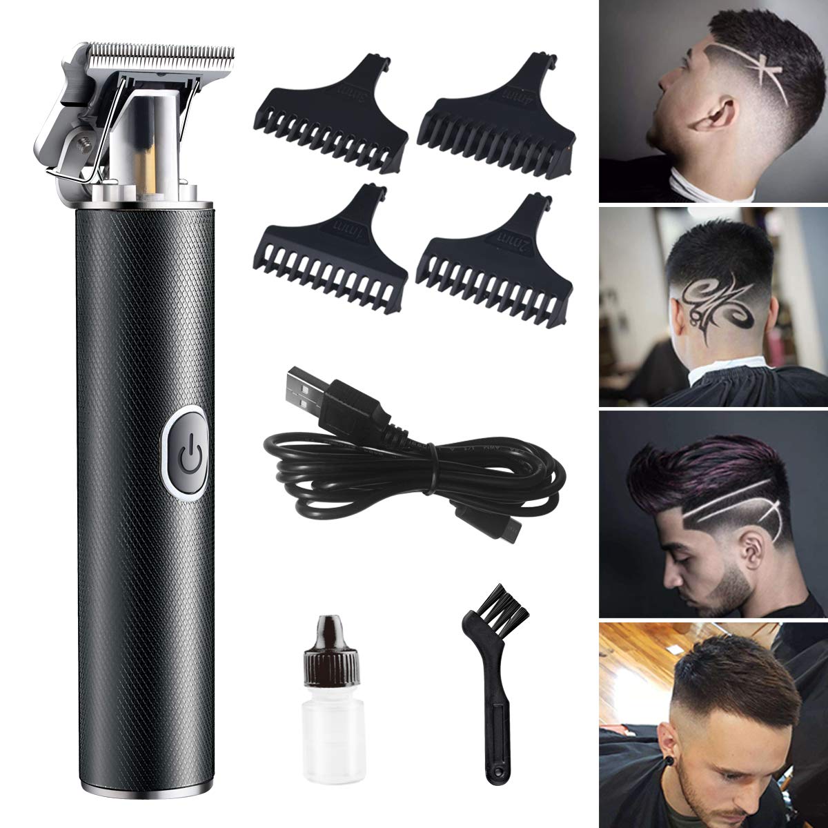 Clippers,Shavers and Trimmer for Men,Sharp Blade -0mm Zero Gapped Trimmer,Hair and Beard Trimmers for Goatee,Barber Clippers Trimmer, Hair Clippers and Trimmer Rechargeable,Carving,Lightweight