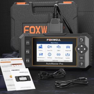 2024 Newest FOXWELL NT614 Elite OBD2 Scanner with 5 Resets ABS Bleeding/SAS Calibration/Oil/EPB/Throttle, Code Reader Scan Tools with Battery Test, ABS SRS Engine Transmission Car Scanner for All Cars