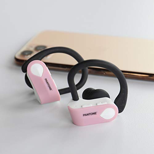 Pantone Bluetooth 5.0 True Wireless Stereo Earhooks, Sweet Lilac (14-2808), Pink (PN5084)