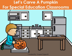 how to carve a pumpkin for special education classrooms