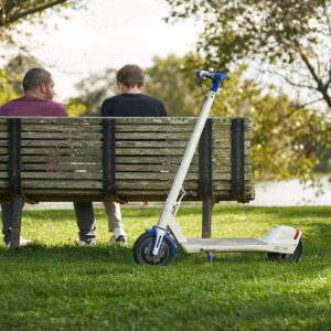 Fiat Folding Electric Scooter - 350W Motor, 15 to 20-Mile Long-Range Battery (Bianco White Ice)