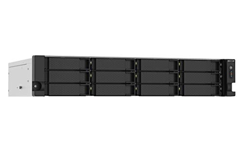 QNAP TS-1253DU-RP 12 Bay Rackmount NAS with Two 2.5GbE Ports, Redundant PSU