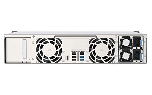 QNAP TS-1253DU-RP 12 Bay Rackmount NAS with Two 2.5GbE Ports, Redundant PSU