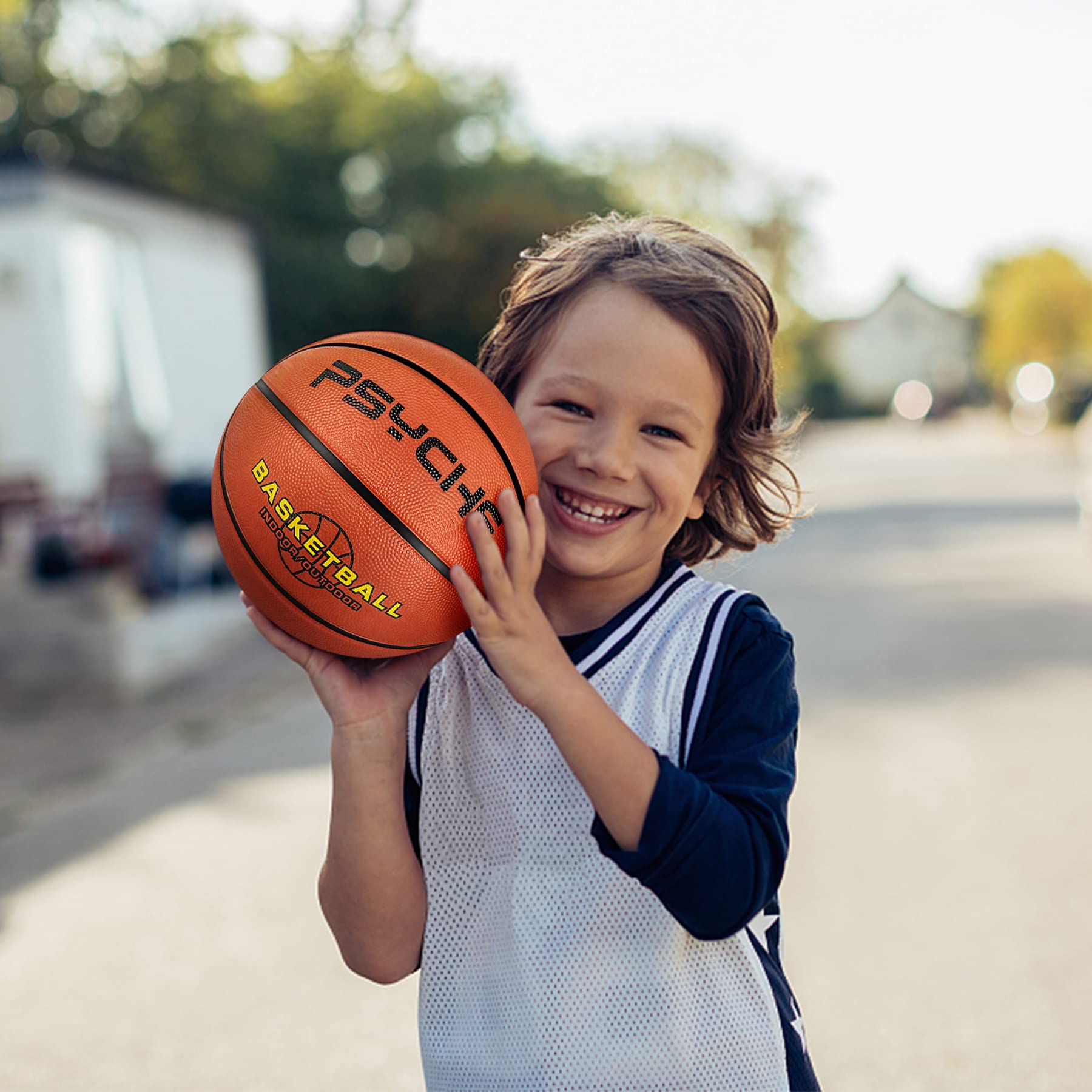 Wisdom Leaves Mini Rubber Basketball,Small Basketball for Kids/Toddler,Game Play Balls Size 3 (22-Inch)