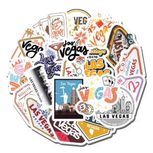 20 pcs stickers pack welcome aesthetic to vinyl las colorful vegas waterproof for water bottle laptop scrapbooking luggage guitar skateboard