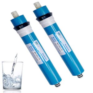 HUINING 2PCS 75GPD membrane Reverse Osmosis Membrane Residential RO Membrane Water Filter Cartrige Replacement for Home Drinking Water Filtration System Household