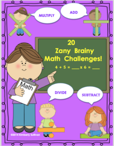 zany brainy math challenges