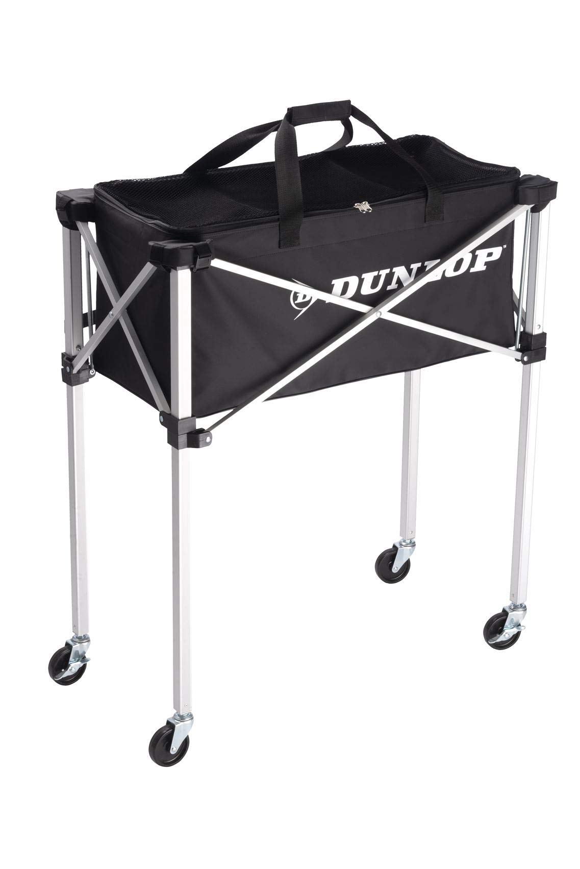 DUNLOP Unisex's 622543 Tennisball Foldable Teaching Carts for 250 Balls, Metal Grey/Black, One Size