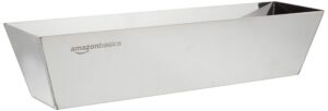 amazon basics stainless steel mud pan 14" long