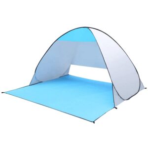 deals deals automatic easy outdoor tent, portable sun umbrella, waterproof and windproof - keep you protected, ideal for 3-4 people, outdoor activities (blue)