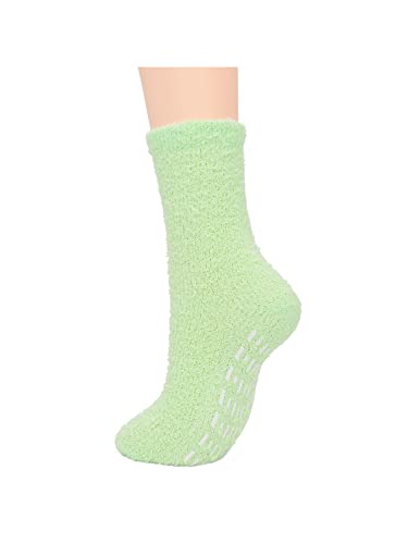 Century Star Anti Slip Athletic Plush Slipper Grip Soft Socks Women Yoga Pilates Soft Warm Cozy Socks For Christmas A 5 Pairs Candy Color One Size