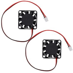 gdstime 2 pack 25mm 5v fan - mini 25x25x7mm 2-pin brushless dc cooling fans for aroma diffuser projector incubator