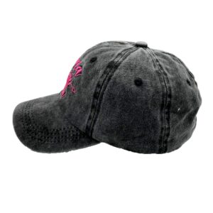 LOKIDVE Mama Bear Ponytail Hat Embroidered Messy High Bun Distressed Baseball Cap