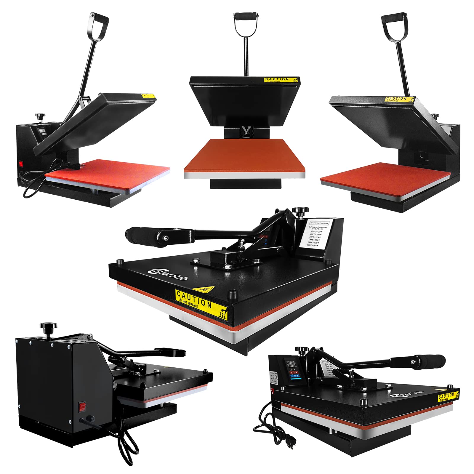 ColorSub Clamshell Heat Press Machine 15x15 inch Professional Factory Heat Transfer Sublimation Presses for T-Shirt