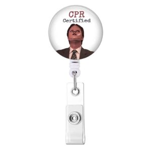 nurse badge reels retractable with alligator clip name id card badge holder reel - the office