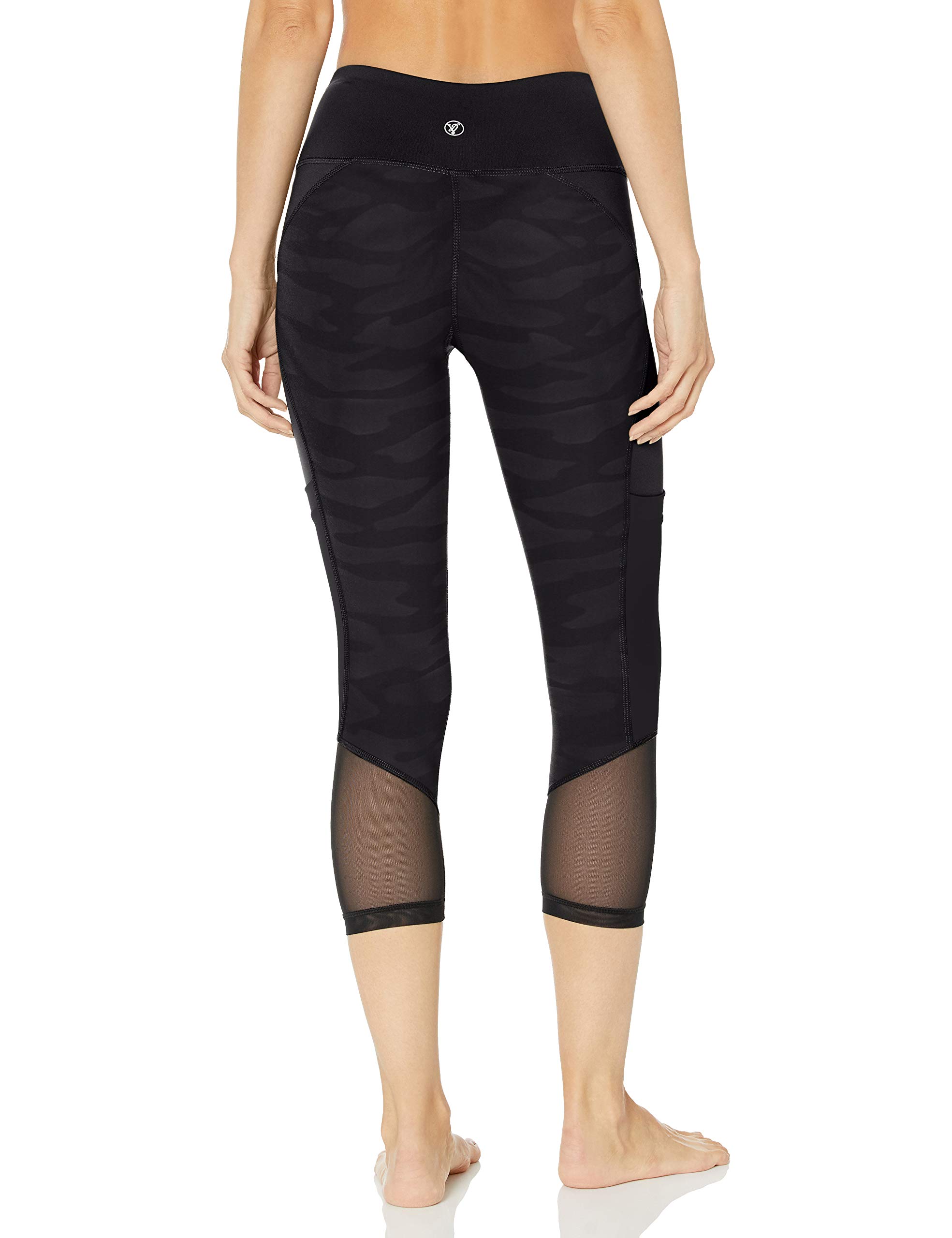 V.I.P. JEANS Performance Women high Waist Yoga Pants Pockets mesh Legs, Classic Camo, Medium