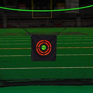 Flair Sports - Golf Hitting Net - Professional Heavy Duty Series - Practice Driver, Irons, & Wedges - Indoor & Outdoor Swing Training - Driving Range at Home - Neon Chipping Target - 10' x 7' Size