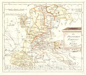 historic map - 1797 die provinzen palencia und toro - vintage wall art - 53in x 44in