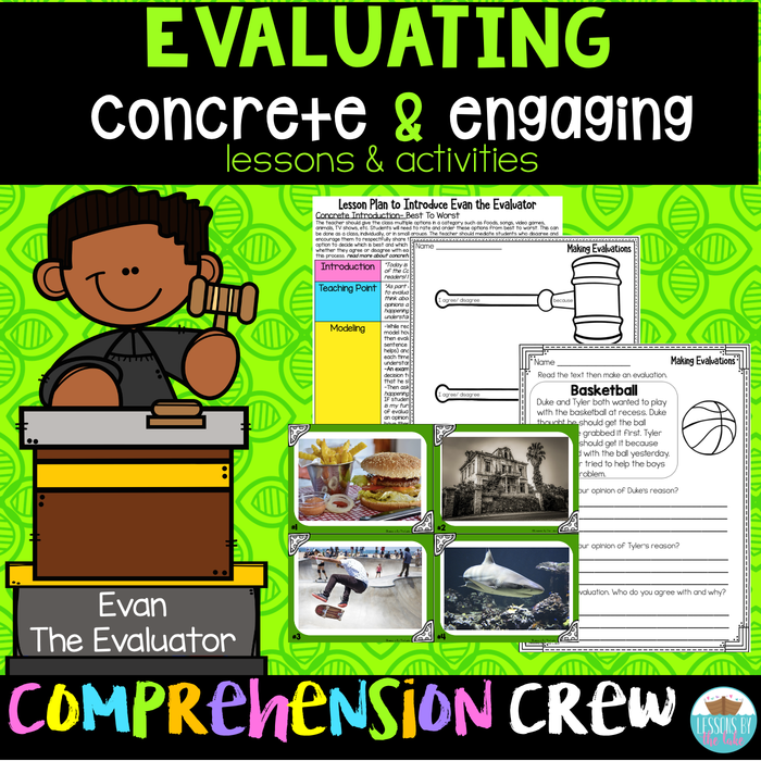 Evaluating Concrete & Engaging Lesson & Activities- Comprehension Crew