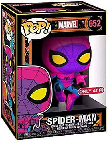 Funko Pop! Marvel: Blacklight Spider-Man Vinyl Figure Exclusive Black Light Edition Spiderman - Pop Only