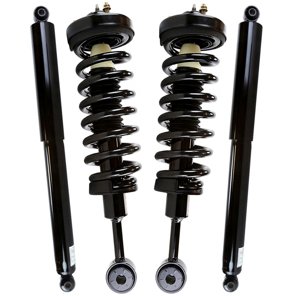 AutoShack Front & Rear Complete Struts Coil Springs and Shock Absorbers Set 4 Replacement for 2004 2005 2006 2007 2008 Ford F-150 2006-2008 Lincoln Mark LT 4.2L 4.6L 5.4L V6 V8 4WD AWD CSS119-264PR