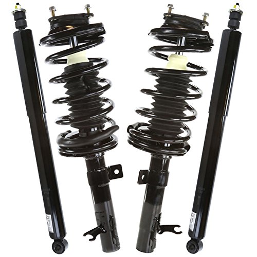 AutoShack Front & Rear Complete Struts Coil Springs and Shock Absorbers Set 4 Replacement for 2000-2005 Ford Focus 2.0L 2.3L FWD KS406-CST019