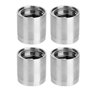 Estink Trailer, Set of 4 Stainless Steel Wheel Hub Bearing Buddies Center Caps Protector with 1.98inch Diameter for Boat RV