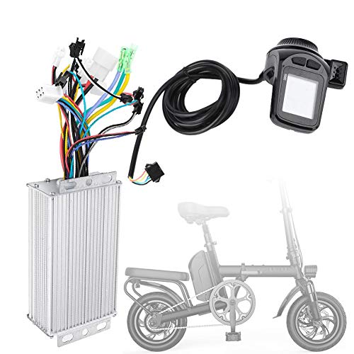 Fabater E-Bike Controller, 500w Waterproof Motor Speed Controller Brushless Controller Kit with LCD Display Panel, Electrical Motor Control Box for Electric, E-Bike, Scooter(48V)