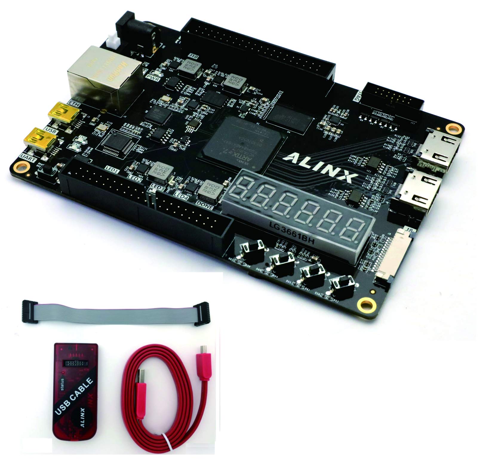 ALINX AX7035C: Artix-7 XC7A35T (FPGA Development Board + USB Downloader)