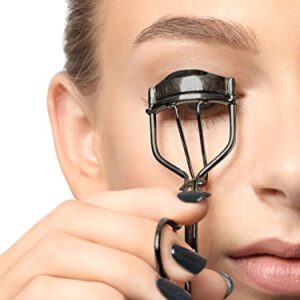 TPPICK Eyelash Curler Kit Metal Lash Curlers with Eyelashes Separator Comb Tools & 6 Replacement Refill Pads (Black)