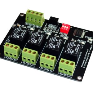 4 Channel I2C Electromagnetic Relay Module Compatible with Arduino, Raspberry and MCU 3.3V 5.0V iot Chip on Boards is Either PCF8574 or PCF8574A