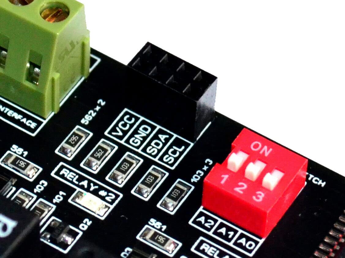 4 Channel I2C Electromagnetic Relay Module Compatible with Arduino, Raspberry and MCU 3.3V 5.0V iot Chip on Boards is Either PCF8574 or PCF8574A