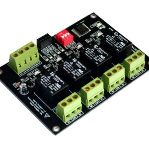 4 Channel I2C Electromagnetic Relay Module Compatible with Arduino, Raspberry and MCU 3.3V 5.0V iot Chip on Boards is Either PCF8574 or PCF8574A