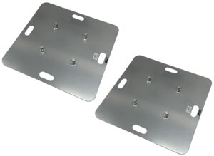 two (2) cedarslink 26"x26" base plates for 12"x12" box truss (11.42") with 2" diameter tubing fits all major name brands