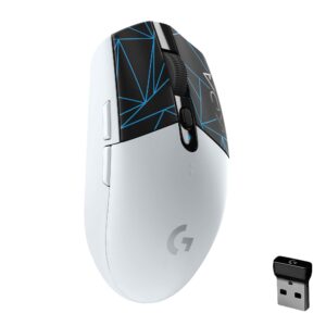 logitech g305 k/da lightspeed wireless gaming mouse, mint, 99g, 12000 dpi, 6 programmable buttons, 250h battery life, on-board memory, compatible with pc/mac