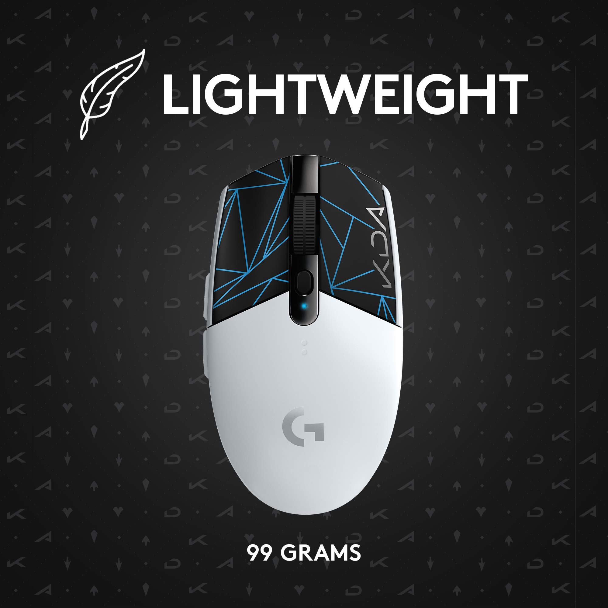 Logitech G305 K/DA Lightspeed Wireless Gaming Mouse, Mint, 99g, 12000 DPI, 6 Programmable Buttons, 250h Battery Life, On-Board Memory, Compatible with PC/Mac